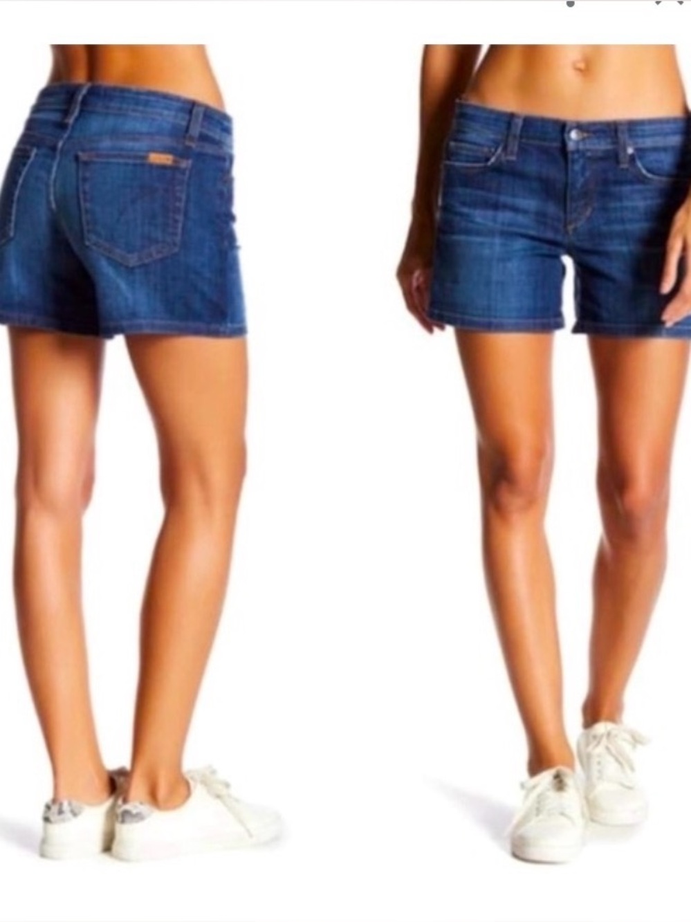 Joe's Jeans Emmie Dark Blue Jean Denim Shorts Size 26 Relaxed Low Rise 8”